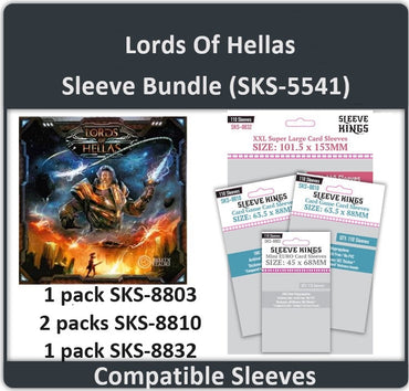 "Lords of Hellas" Compatible Sleeve Bundle (8803 X 1 + 8810 X 2 + 8832 X 1) (ONLINE ORDER ONLY)