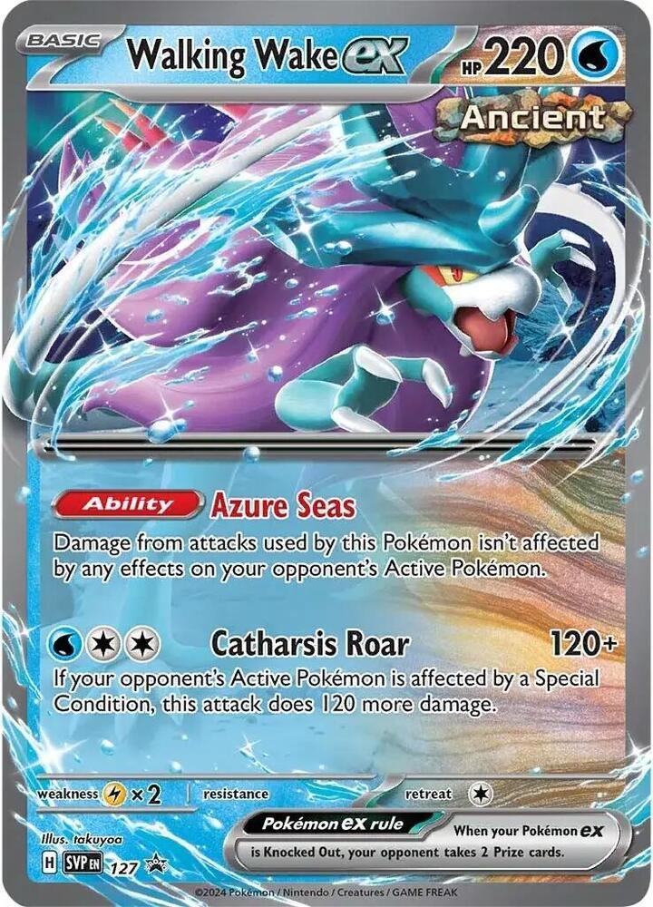 Walking Wake ex (127) [Scarlet & Violet: Black Star Promos] (Online Only)
