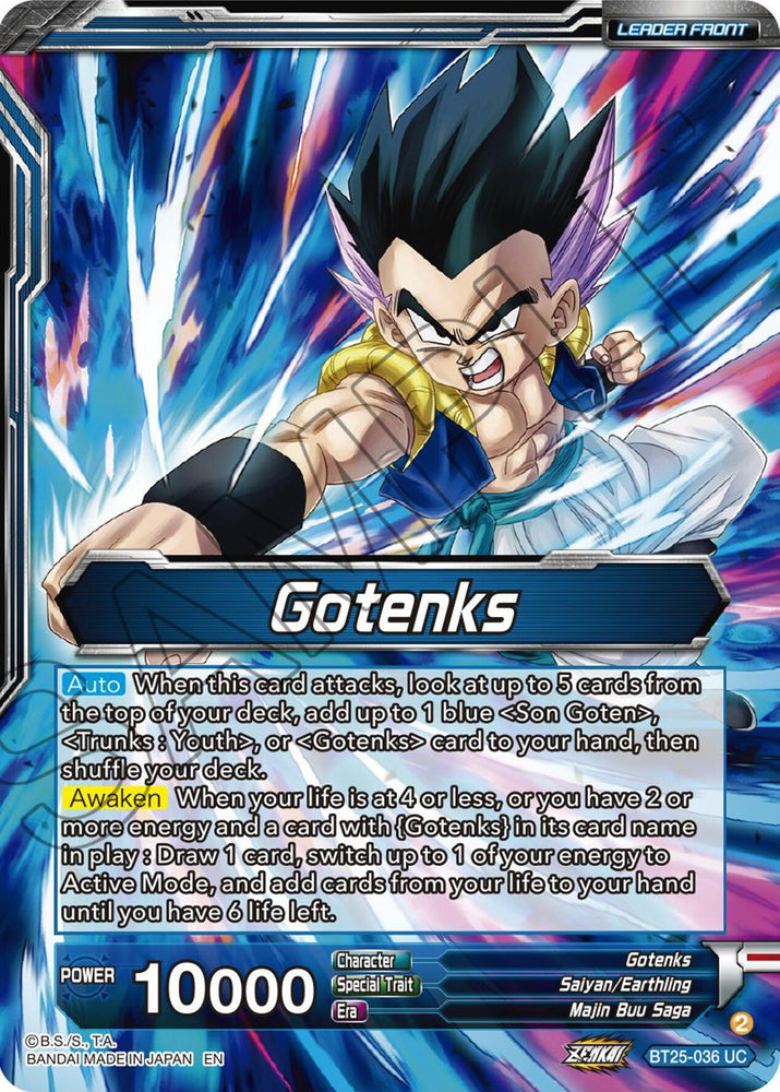 Gotenks // SS3 Gotenks, Power of the Strongest Rookie (BT25-036) [Legend of the Dragon Balls] (ONLINE ORDER ONLY)