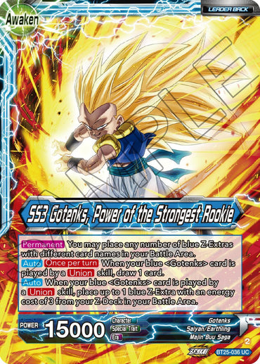 Gotenks // SS3 Gotenks, Power of the Strongest Rookie (BT25-036) [Legend of the Dragon Balls] (ONLINE ORDER ONLY)