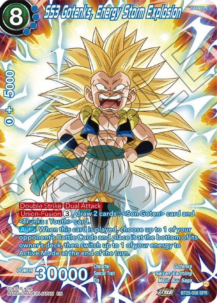 SS3 Gotenks, Energy Storm Explosion (BT25-058) [Legend of the Dragon Balls] (ONLINE ORDER ONLY)