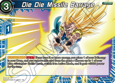 Die Die Missile Barrage (BT25-049) [Legend of the Dragon Balls] (ONLINE ORDER ONLY)