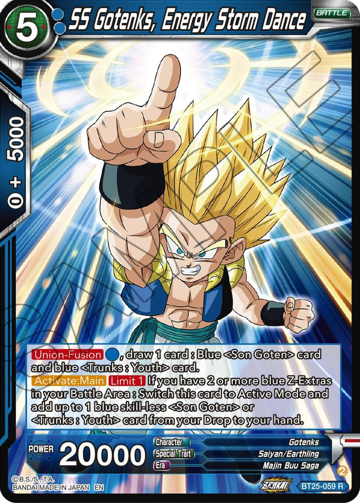 SS Gotenks, Energy Storm Dance (BT25-059) [Legend of the Dragon Balls] (ONLINE ORDER ONLY)