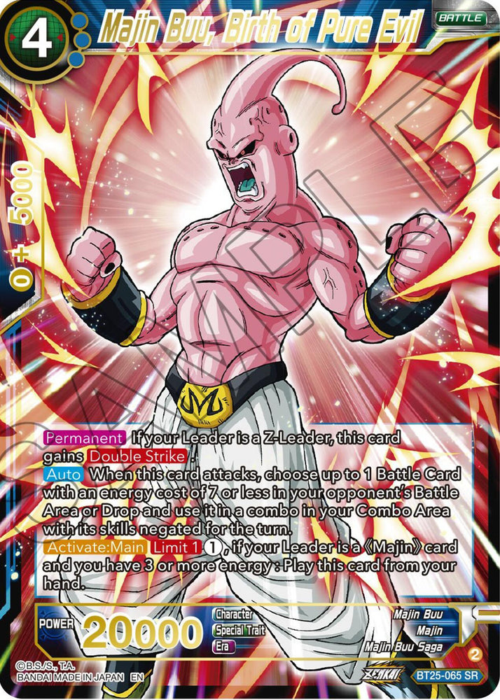 Majin Buu, Birth of Pure Evil (BT25-065) [Legend of the Dragon Balls] (ONLINE ORDER ONLY)