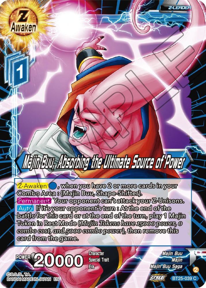 Majin Buu, Absorbing the Ultimate Source of Power (BT25-039) [Legend of the Dragon Balls] (ONLINE ORDER ONLY)