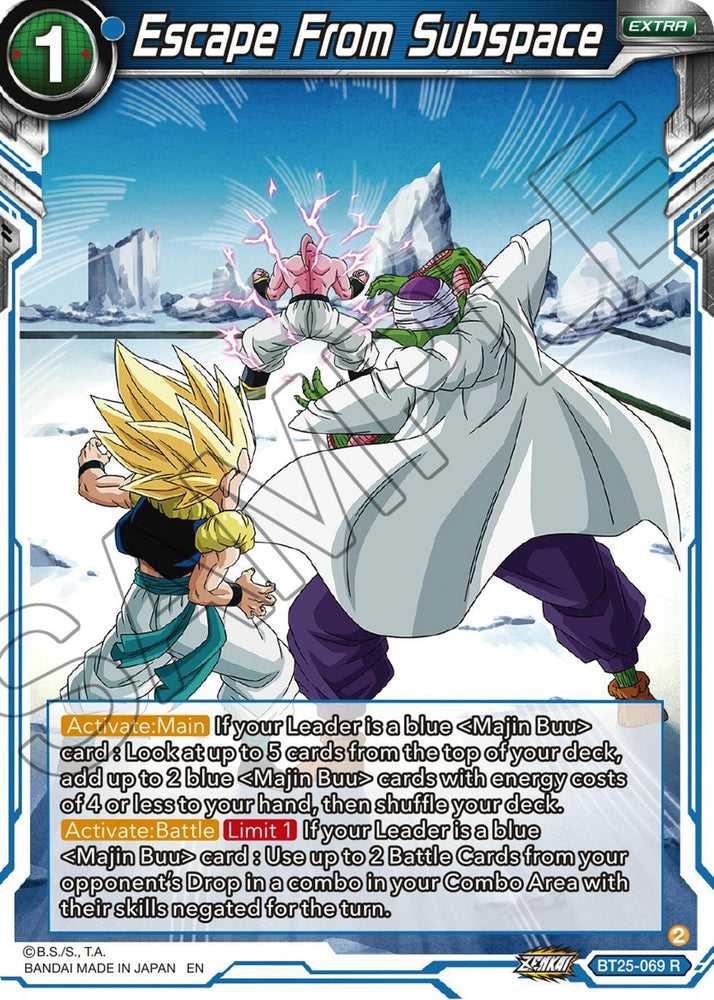 Escape From Subspace (BT25-069) [Legend of the Dragon Balls] (ONLINE ORDER ONLY)