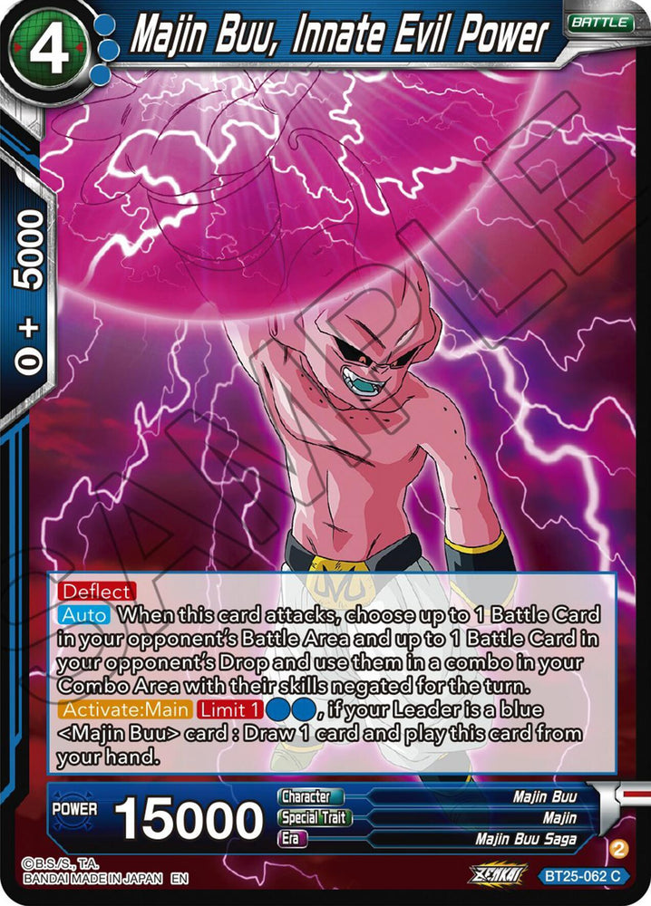 Majin Buu, Innate Evil Power (BT25-062) [Legend of the Dragon Balls] (ONLINE ORDER ONLY)