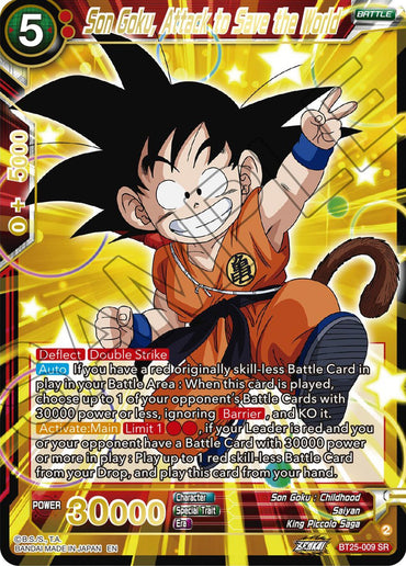 Son Goku, Attack to Save the World (BT25-009) [Legend of the Dragon Balls] (ONLINE ORDER ONLY)