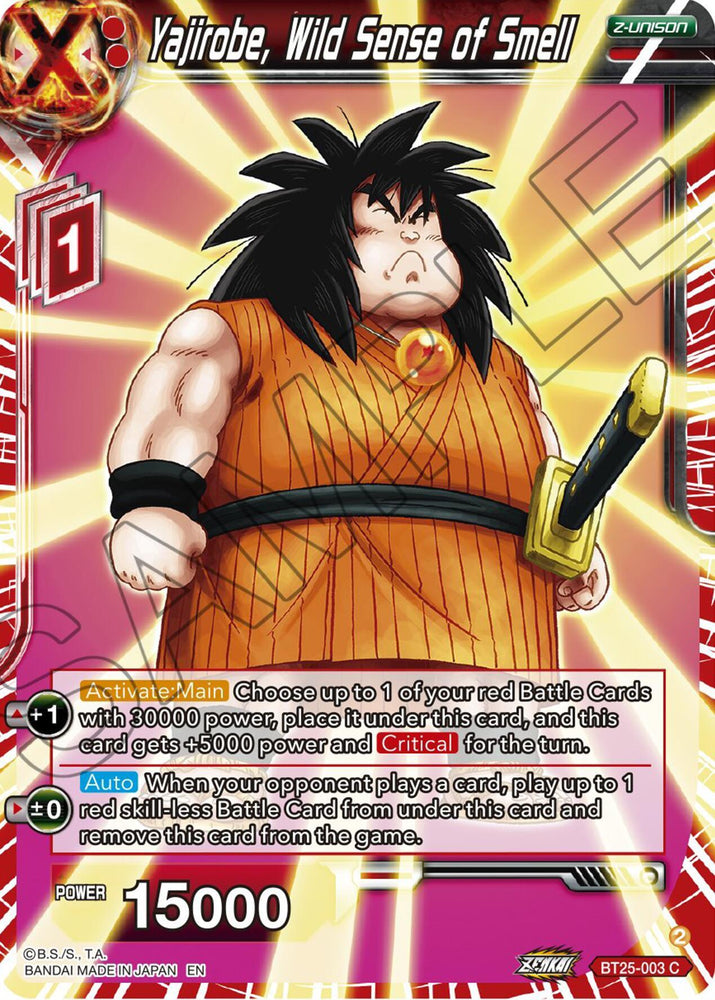 Yajirobe, Wild Sense of Smell (BT25-003) [Legend of the Dragon Balls] (ONLINE ORDER ONLY)