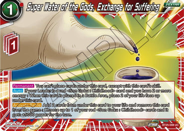 Super Water of the Gods, Exchange for Suffering (BT25-008) [Legend of the Dragon Balls] (ONLINE ORDER ONLY)