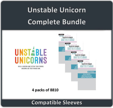"Unstable Unicorns" Complete Compatible Sleeve Bundle (8810 X 4) (ONLINE ORDER ONLY)