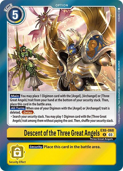 Descent of the Three Great Angels [EX6-068] [Infernal Ascension] (ONLINE ORDER ONLY)