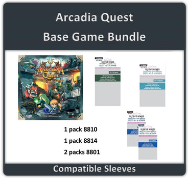 "Arcadia Quest" (Base Game) Compatible Sleeve Bundle (8801 X 2 + 8810 X 1 + 8814 X 1) (ONLINE ORDER ONLY)