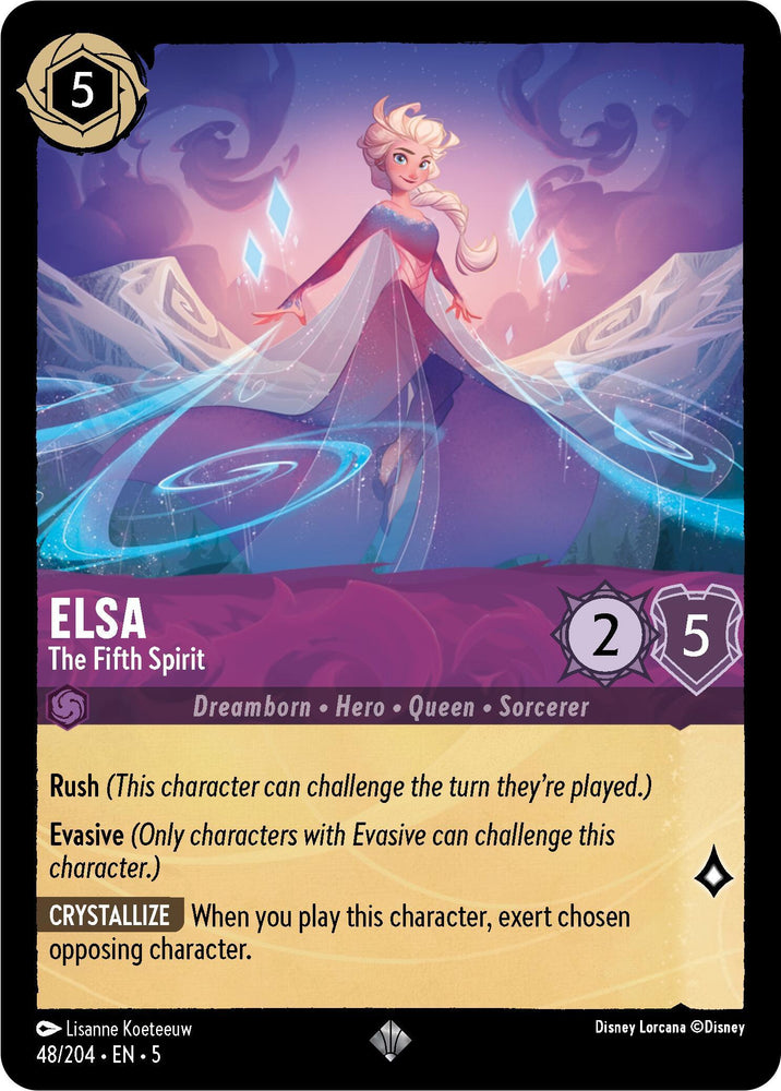 Elsa - The Fifth Spirit (48/204) [Shimmering Skies] (ONLINE ORDER ONLY)