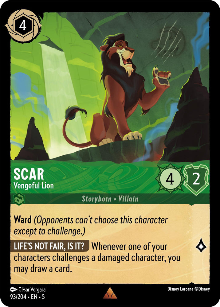 Scar - Vengeful Lion (93/204) [Shimmering Skies] (ONLINE ORDER ONLY)