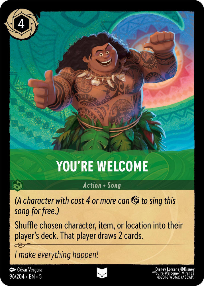 You're Welcome (96/204) [Shimmering Skies] (ONLINE ORDER ONLY)