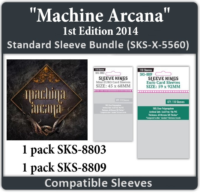 "Machina Arcana" 1st Edition 2014 Compatible Sleeve Bundle (8803 X 1 +8809 X 1) (ONLINE ORDER ONLY)