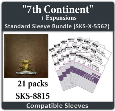 "7th Continent" All-In Compatible Sleeve Bundle (8815 X 21) (ONLINE ORDER ONLY)