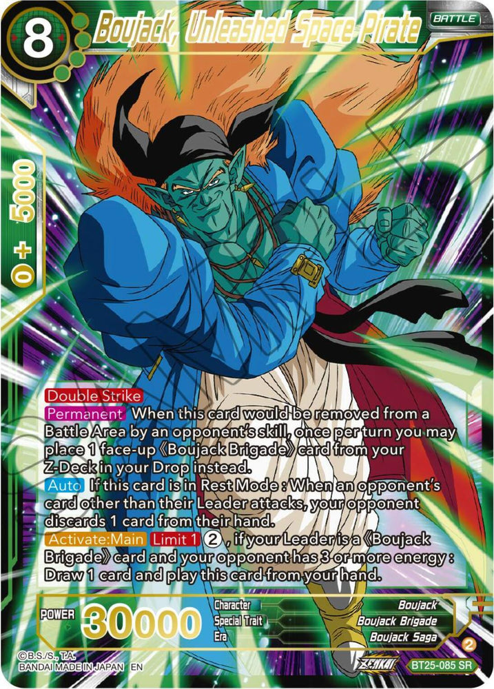 Boujack, Unleashed Space Pirate (BT25-085) [Legend of the Dragon Balls] (ONLINE ORDER ONLY)