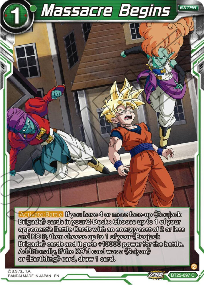 Massacre Begins (BT25-097) [Legend of the Dragon Balls] (ONLINE ORDER ONLY)