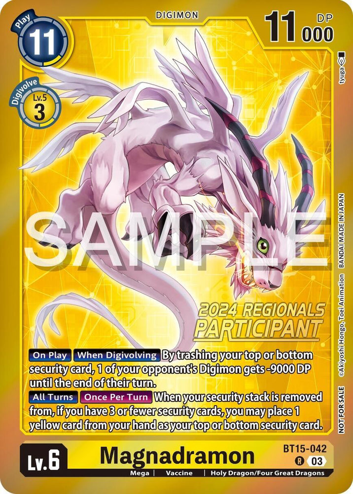 Magnadramon [BT15-042] (2024 Regionals Participant) [Exceed Apocalypse] (ONLINE ORDER ONLY)
