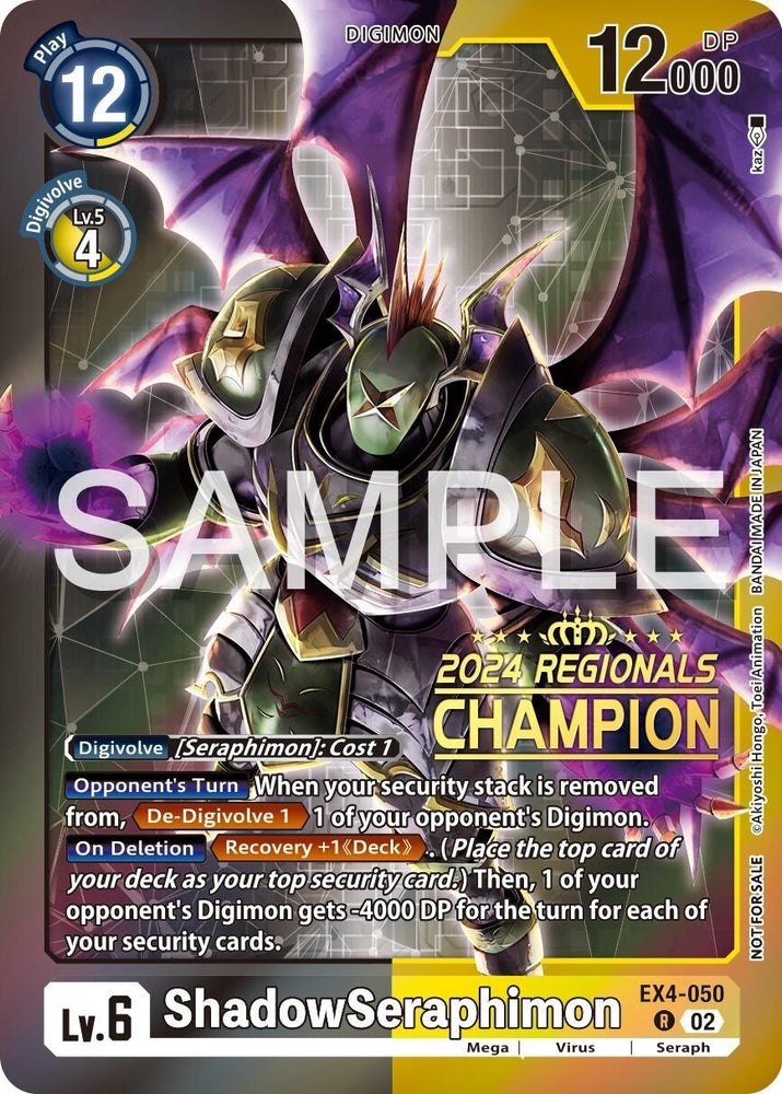 ShadowSeraphimon [EX4-050] (2024 Regionals Champion) [Alternative Being Booster] (ONLINE ORDER ONLY)