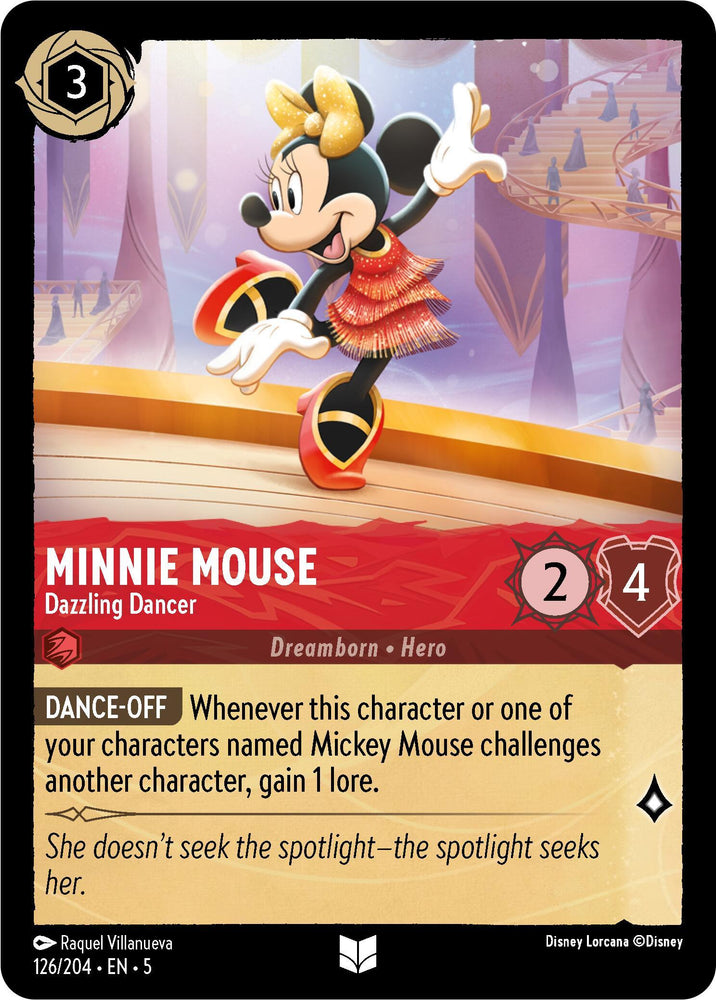 Minnie Mouse - Dazzling Dancer (126/204) [Shimmering Skies] (ONLINE ORDER ONLY)
