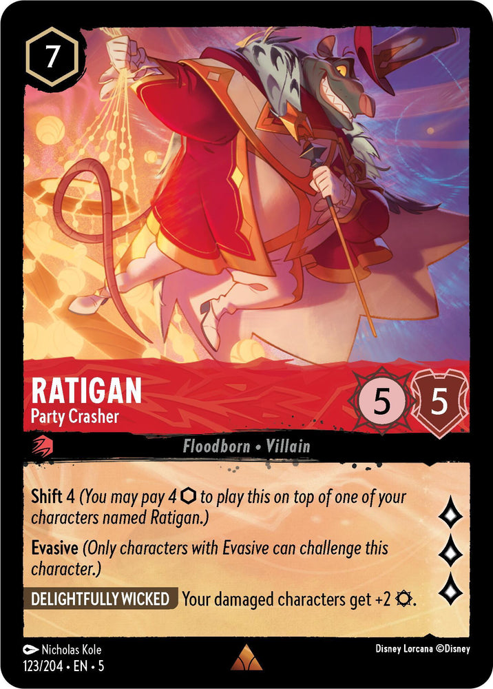 Ratigan - Party Crasher (123/204) [Shimmering Skies] (ONLINE ORDER ONLY)