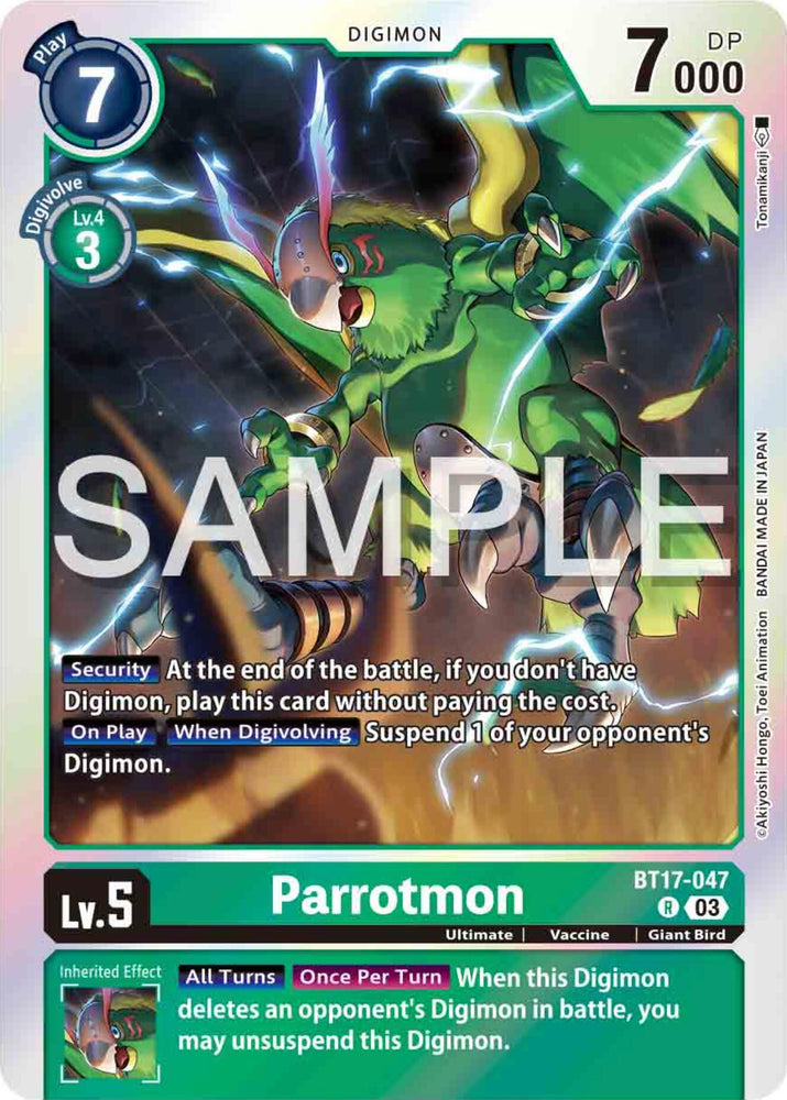 Parrotmon [BT17-047] [Secret Crisis] (ONLINE ORDER ONLY)