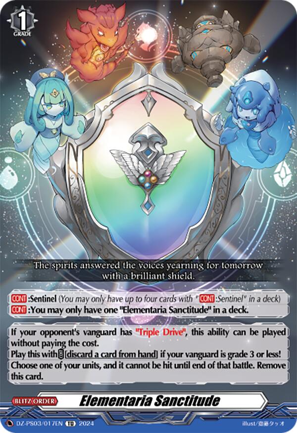 Elementaria Sanctitude (DZ-PS03/017EN) [Premium Deckset "Musketeer"]