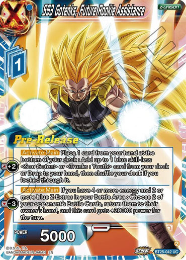 SS3 Gotenks, Future Rookie Assistance (BT25-042) [Legend of the Dragon Balls Prerelease Promos] (ONLINE ORDER ONLY)