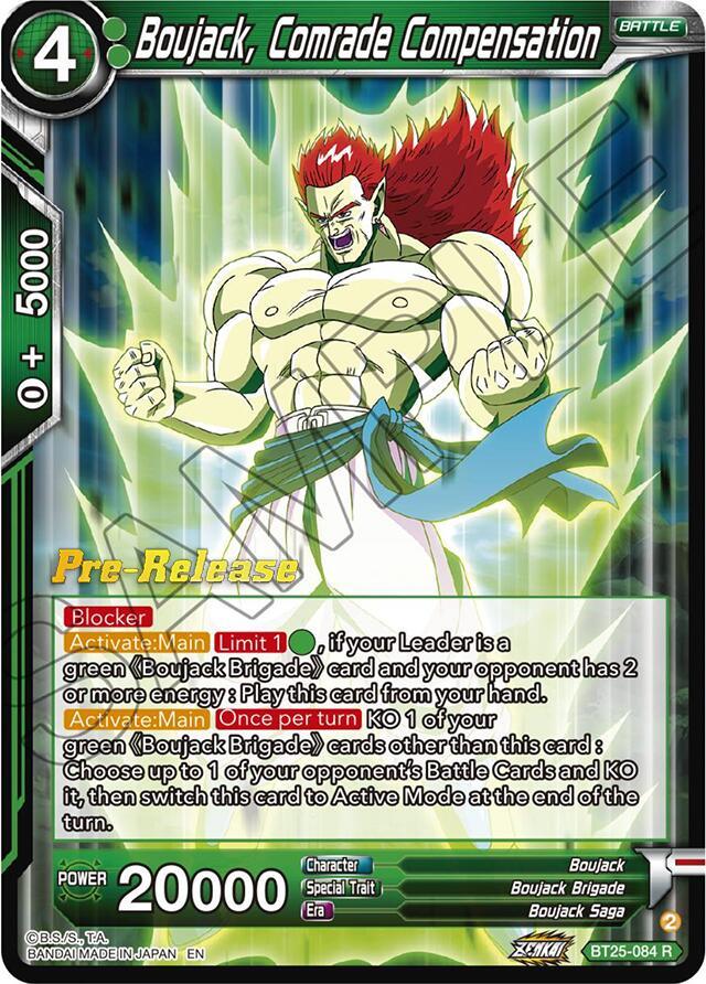 Boujack, Comrade Compensation (BT25-084) [Legend of the Dragon Balls Prerelease Promos] (ONLINE ORDER ONLY)