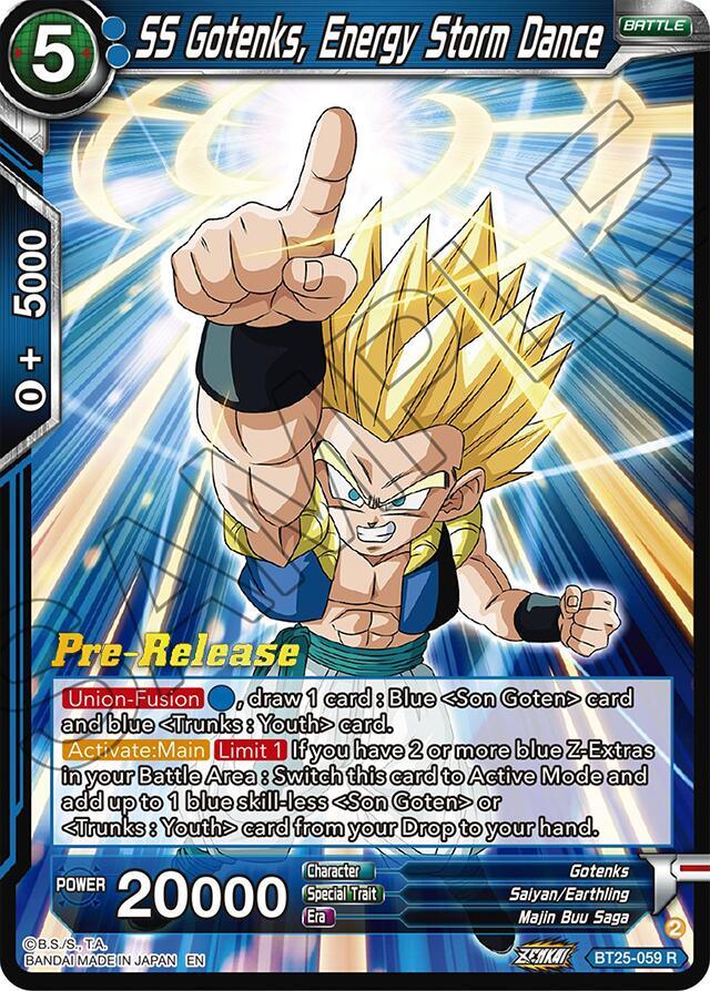 SS Gotenks, Energy Storm Dance (BT25-059) [Legend of the Dragon Balls Prerelease Promos] (ONLINE ORDER ONLY)