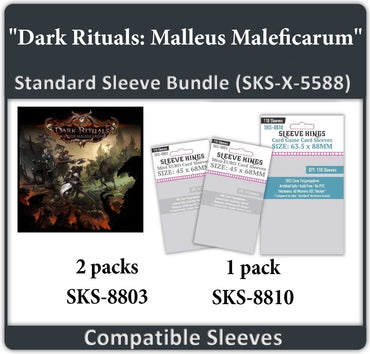 "Dark Rituals: Malleus Maleficarum" Compatible Sleeve Bundle (8803 X 2 + 8810 X 1) (ONLINE ORDER ONLY)