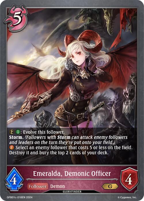 Emeralda, Demonic Officer (GFB01c-018EN) [Gloryfinder Bundle 01: Guide to Glory]