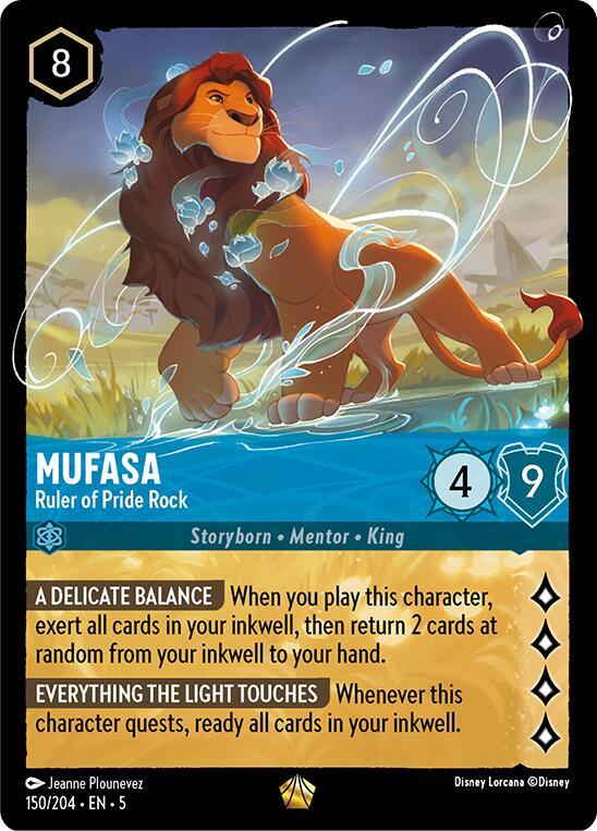 Mufasa - Ruler of Pride Rock (150/204) [Shimmering Skies] (ONLINE ORDER ONLY)