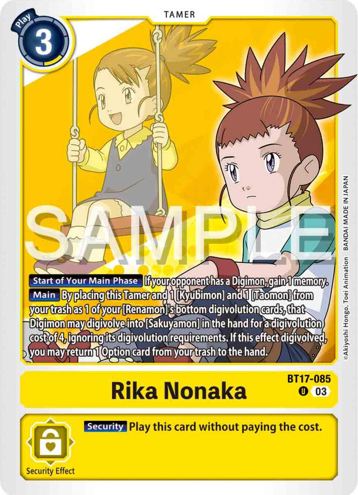 Rika Nonaka [BT17-085] [Secret Crisis] (ONLINE ORDER ONLY)