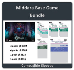 "Middara" Base Game Compatible Sleeve Bundle (8802 X 4 + 8809 X 4 + 8814 X 1 + 8836 X 1)) (ONLINE ORDER ONLY)