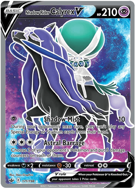 Shadow Rider Calyrex V (171/198) [Sword & Shield: Chilling Reign] (Online Only)