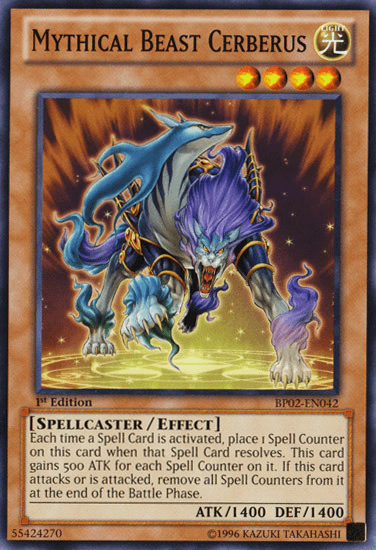 Mythical Beast Cerberus [BP02-EN042] Common (ONLINE ORDER ONLY)