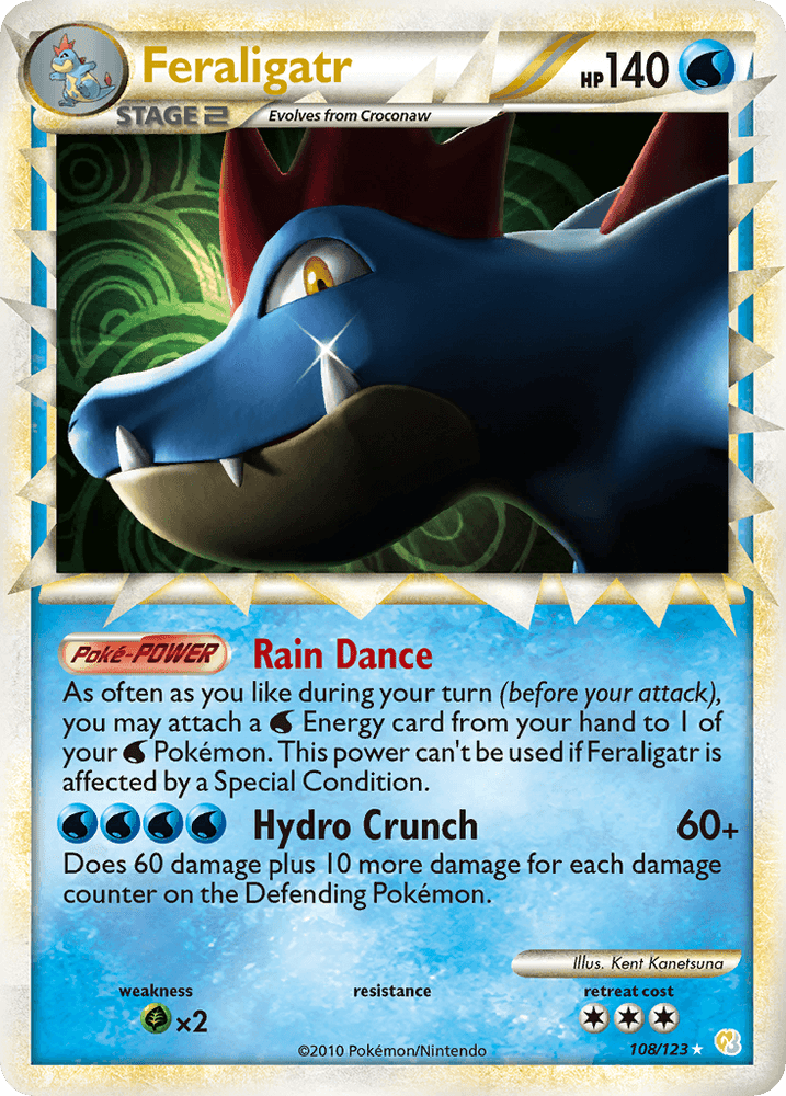 Feraligatr (108/123) [HeartGold & SoulSilver: Base Set] (Online Only)