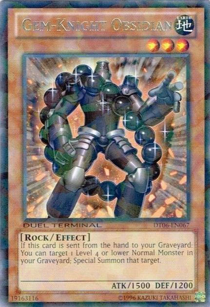 Gem-Knight Obsidian [DT06-EN067] Rare (ONLINE ORDER ONLY)