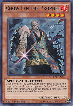 Chow Len the Prophet [BP03-EN093] Rare (ONLINE ORDER ONLY)
