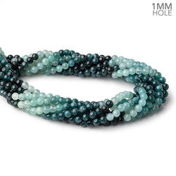 5.5mm Grandidierite Plain Round Beads 16 inch 78 pieces AA 1mm Hole (ONLINE ORDER ONLY)