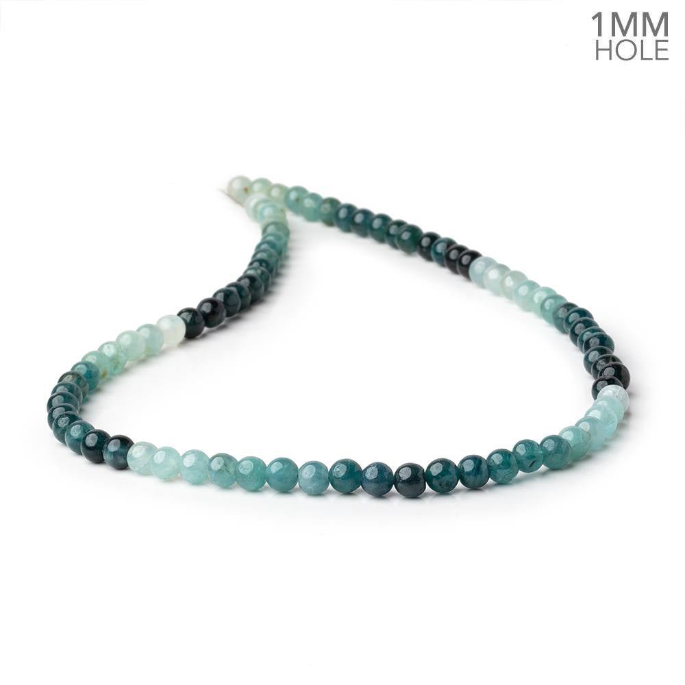 5.5mm Grandidierite Plain Round Beads 16 inch 78 pieces AA 1mm Hole (ONLINE ORDER ONLY)