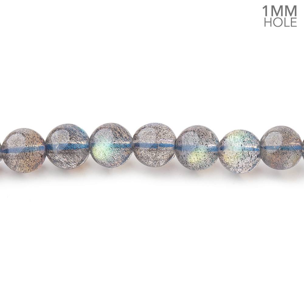 5.5mm Labradorite Plain Round Beads 15.5 inch 136 pieces 1mm hole (ONLINE ORDER ONLY)