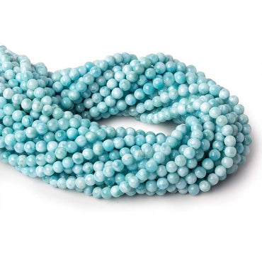 5.5mm Larimar plain rounds 15.5 inch 80 beads (ONLINE ORDER ONLY)
