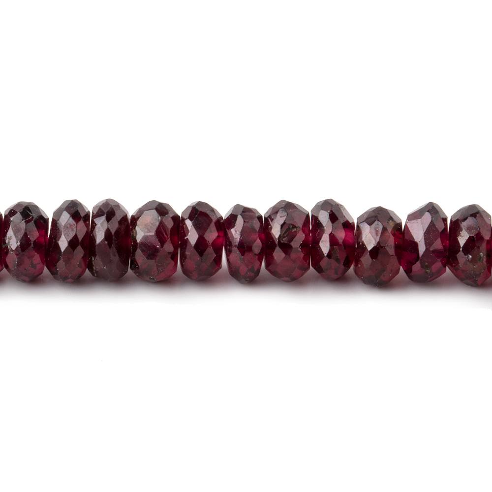 5.5mm Rhodolite Garnet Faceted Rondelle Beads 16 inch 142 pieces (ONLINE ORDER ONLY)