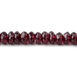 5.5mm Rhodolite Garnet Faceted Rondelle Beads 16 inch 142 pieces (ONLINE ORDER ONLY)