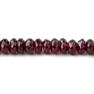 5.5mm Rhodolite Garnet Faceted Rondelle Beads 16 inch 142 pieces (ONLINE ORDER ONLY)